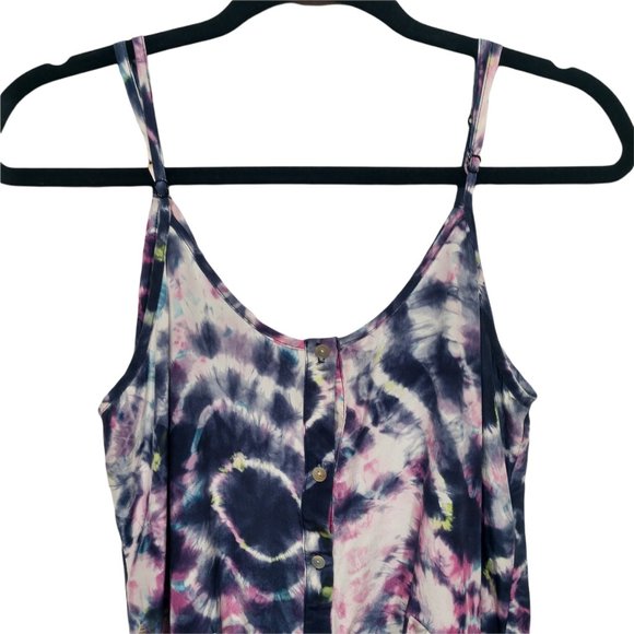 Eight Sixty Tie Dye Peplum Cami Tank Top Sz Small - Picture 4 of 12